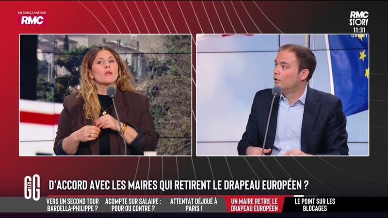 Retrait du drapeau européen de la mairie de Carcassonne: "Si on allait vers davantage d'harmonisation à l'échelle européenne, on aurait moins de fiscalité, moins de charges, moins de dette", estime Charles Consigny