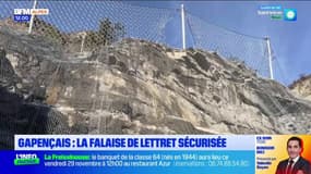 Hautes-Alpes: la sécurisation de la falaise se met en place à Lettret