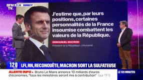 Attaque contre LFI, RN "hors de l'arc républicain": Emmanuel Macron étrille l'opposition dans le journal l'Humanité