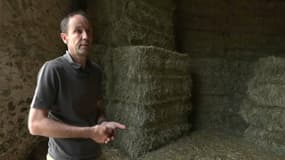 Olivier Coupery, céréalier à Montfort-l'Amaury, s'attend à produire 20% de blé en moins que l'année dernière.