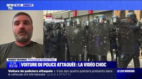 Voiture de police attaquée à Paris: "On n'est pas formé à une telle violence pour se faire buter" selon Rudy Manna, porte-parole d'alliance Police
