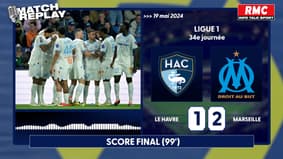 Le Havre 1-2 OM : Marseille s'impose mais dit aurevoir à l'Europe... le goal replay RMC