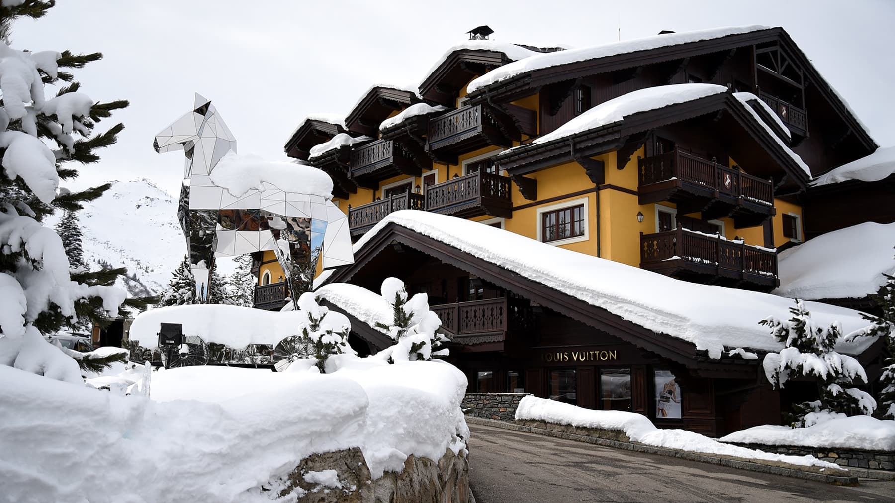 L'hôtel Cheval Blanc à Courchevel, le 10 février 2017 (photo d'illustration).