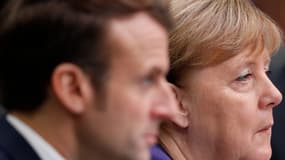 Emmanuel Macron et Angela Merkel.