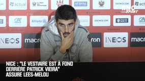 Nice : Lees-Melou assure que le vestiaire est "à fond derrière Vieira"