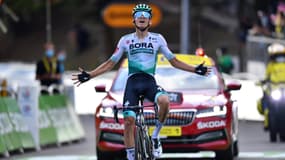 Lennard Kamna sur le Tour de France, à Villard-de-Lans le 15 septembre 2020