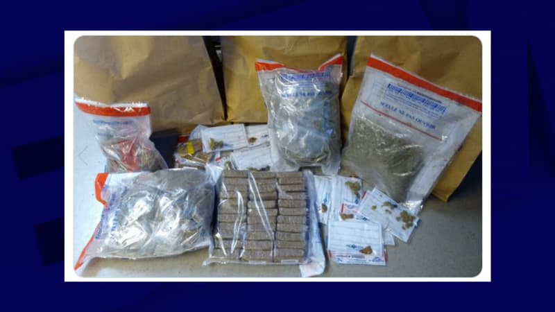 Les policiers ont découvert une importante quantité de cannabis.