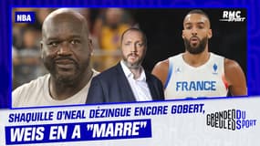 NBA : Shaquille O'Neal dézingue encore Gobert, Weis en a "marre"