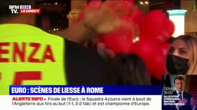 Finale de l'Euro: scènes de liesse à Rome après la victoire de l'Italie face à l'Angleterre