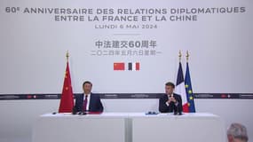Suivez en direct les déclarations à la presse d'Emmanuel Macron et Xi Jinping 