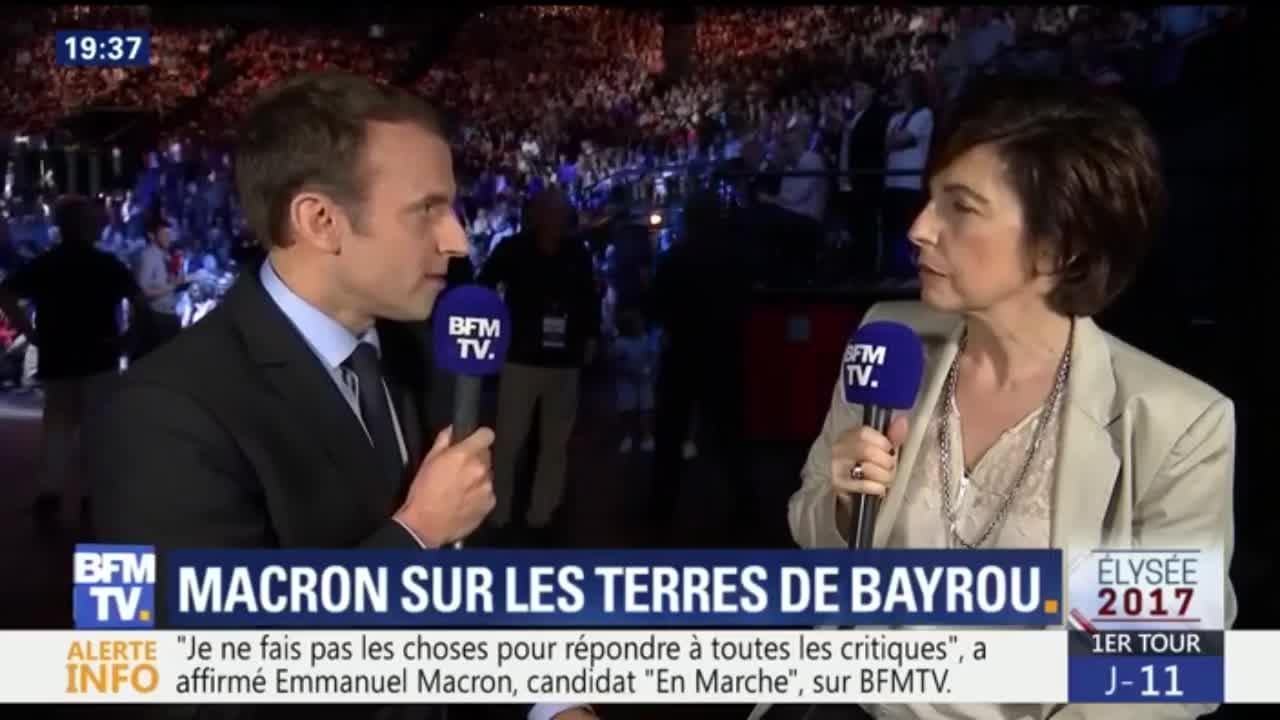 Emmanuel Macron: "Si Je Suis élu, François Bayrou Aura Un Rôle"