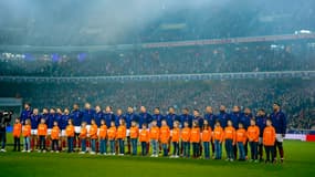 Le XV de France face à l'Italie, en février 2024. 