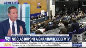 "Je ne suis pas dans une compétition avec Marine Le Pen" estime Nicolas Dupont-Aignan