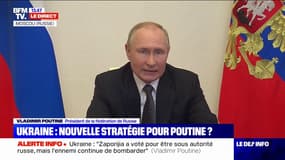 Vladimir Poutine qualifie les autorités ukrainiennes de "suppôts d'Hitler" et les accuse "d'avoir mis la loi martiale en place"