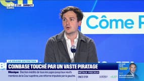 Coinbase touché par une tentative de piratage: "On n'a jamais connu de hack technologique, ce sont des pots de vin sur des individus", rappelle Côme Prost-Boucle, DG de Coinbase France