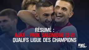 Résumé : Ajax Amsterdam - PAOK Salonique (3-2) - Qualifs Ligue des champions