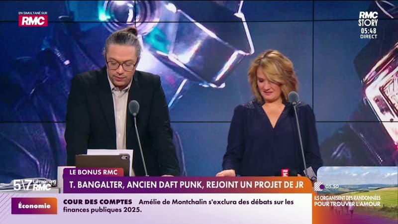 Le bonus RMC : T. Bangalter, ancien Daft Punk, rejoint un projet de JR - 24/02