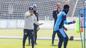 Jorge Sampaoli lors de son deuxième entraînement à la tête de l'OM
