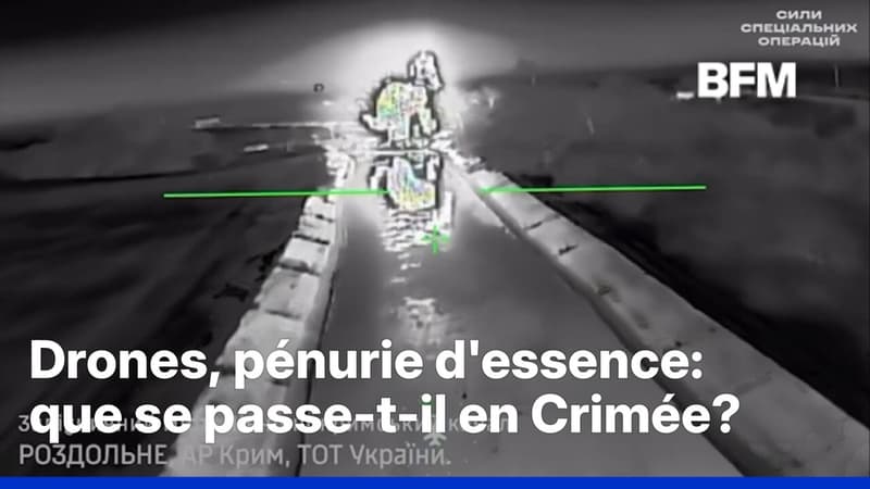 Guerre en Ukraine: attaques de drones, pénurie d'essence, que se passe-t-il en Crimée?