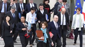 Tout le gouvernement est sorti en même temps du conseil des ministres mercredi.