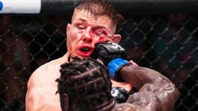 Marvin Vettori lors de son combat face à Jared Cannonier, le 17 juin 2023