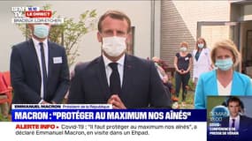 Emmanuel Macron: "Nous ne souhaitons pas collectivement isoler à nouveau nos aînés"