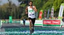 Morhad Amdouni lors du dernier marathon de Paris
