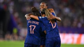Les joueuses de l'équipe de France après leur victoire contre l'Angleterre à l'Euro féminin, le 5 juillet 2025