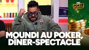 Moundir au poker, attention dîner-spectacle