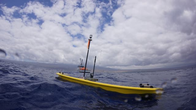 Le drone marin, Wave Gliders, explore des surfaces d'océan toujours inconnus de l'Homme. 