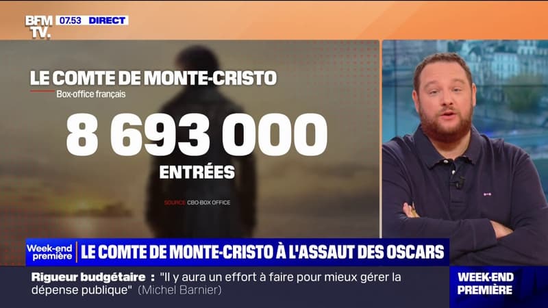 Avec plus de 8 millions d'entrées, Le Comte de Monte-Cristo à l'assaut des Oscars