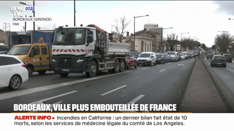 Bordeaux est la ville la plus embouteillée de France