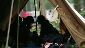 Un camp de scouts à Jambville, le 29 juillet 2006.