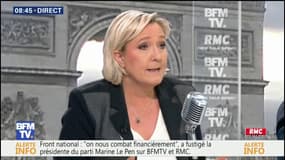 Marine Le Pen pointe du doigt "l'insincérité de la droite française"