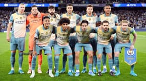 Les joueurs de Manchester City avant leur match contre l'Inter Milan le 18 septembre 2024.