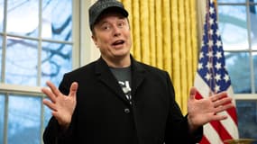 Elon Musk dans le bureau ovale de la Maison Blanche à Washington DC, le 11 février 2025. (Photo d'illustration)
