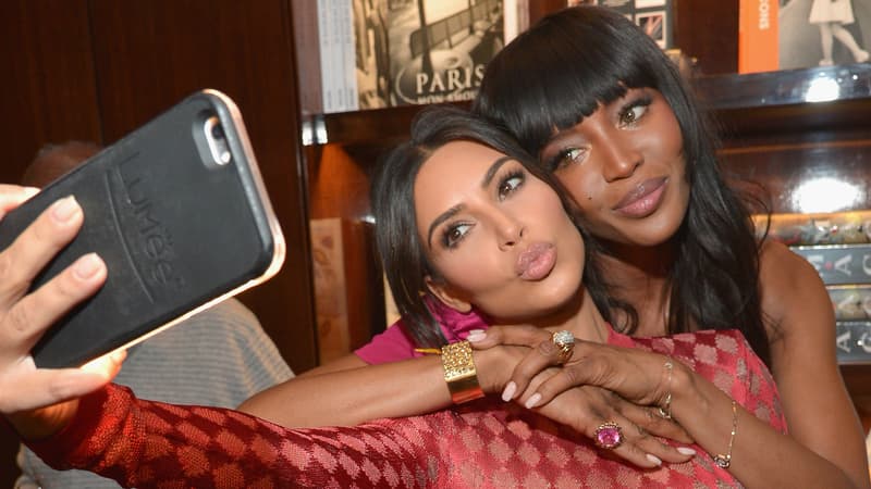 Kim Kardashian et Naomi Campbell en 2016