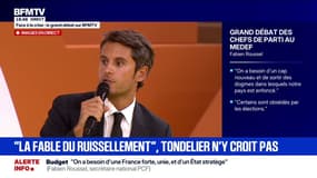 Face à la crise: "Le travail, c'est central pour le bonheur dans une société", confie Gabriel Attal, secrétaire général de Renaissance