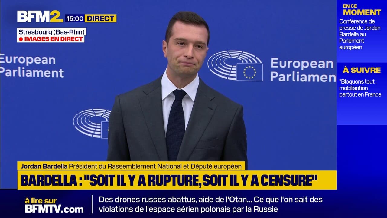 Pour Jordan Bardella (RN), l'incursion de drones russes en Pologne