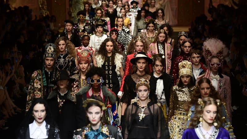Un défilé de la maison italienne Dolce &amp; Gabbana