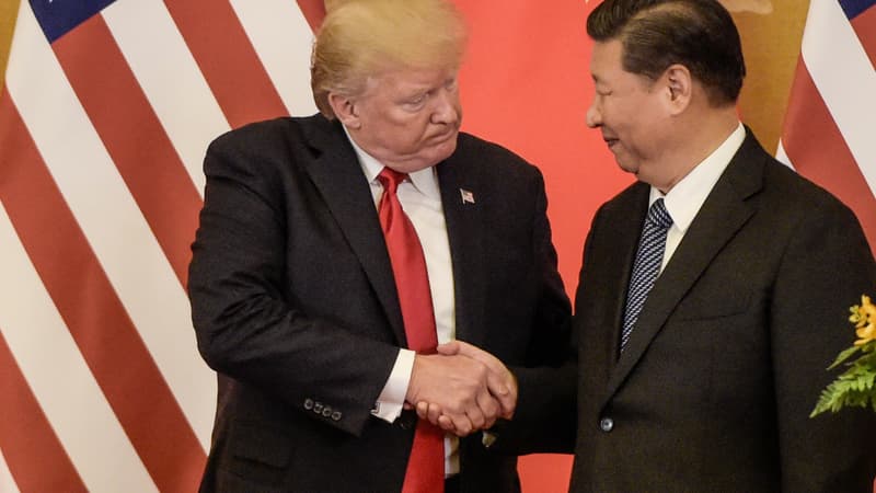Donald Trump et Xi Jinping, le 9 novembre 2017, à Pékin. 