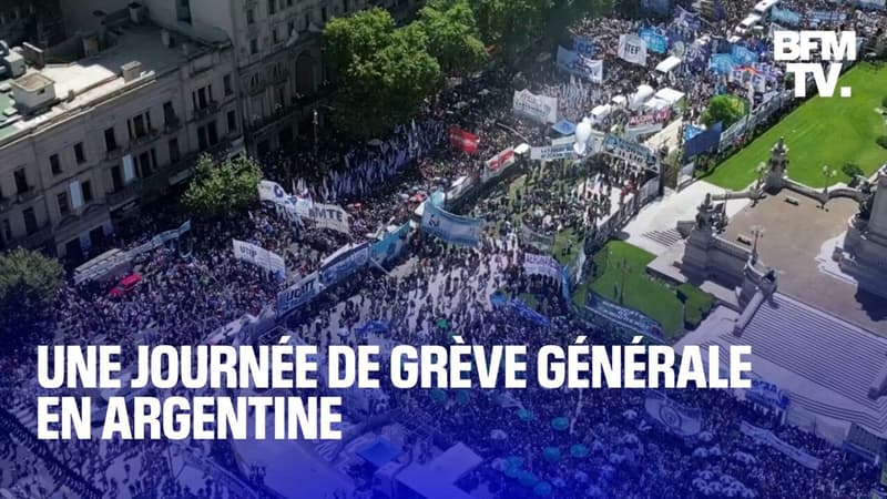 Argentine: une grève générale et des manifestations d'ampleur contre les politiques budgétaires de Javier Milei