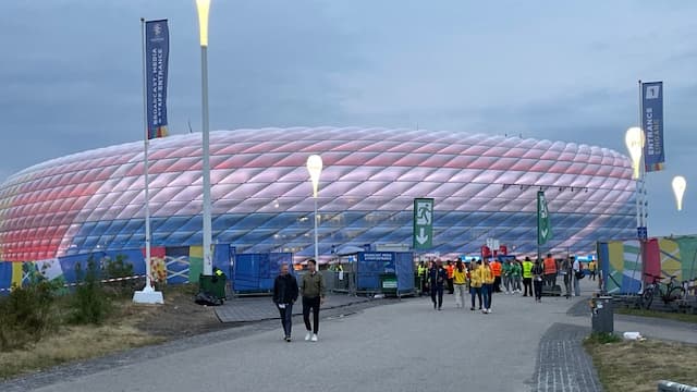 L'Arena de Munich aux couleurs des Pays-Bas, le 2 juillet 2024