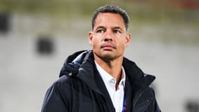 Daniel Congré avant le match Strasbourg-OL (4-2, L1), le 28 mars 2025