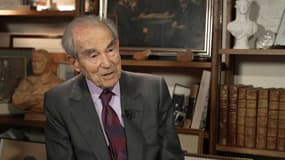 L'ancien ministre de la Justice Robert Badinter, le 28 avril 2023 sur BFMTV.