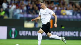 Andrej Ilic lors d'un match de Ligue Europa Conférence entre la Fiorentina et Riga, le 08/09/2022