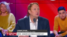 Le Grand Oral de Laurent Escure, secrétaire général de l'Unsa – 18/12