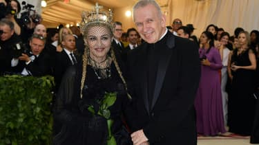 Madonna et Jean-Paul Gaultier au Met Gala 2018, à New-York
