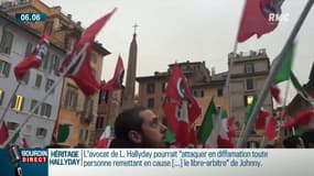 Législatives en Italie: à Esquilino, quartier multiethnique de Rome, l'extrême droite gagne du terrain