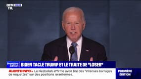 "C'est lui le perdant": le tacle de Joe Biden à Donald Trump 